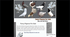 Desktop Screenshot of fancypigeonsforsale.com